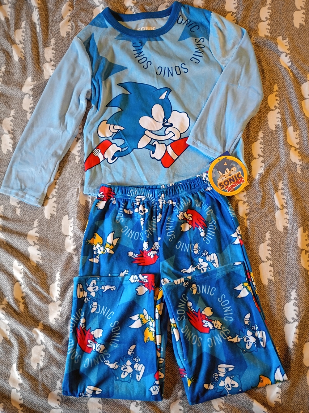 SONIC THE HEDGEHOG PAJAMA SET BOYS